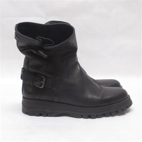 prada pebbled leather boots|prada leather boots women.